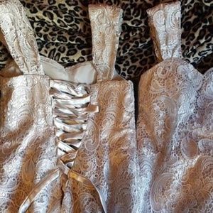 MAKE ME AN OFFER!!!!  2 Grey Lace Dresses Corset